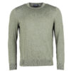 Herentrui Light Cotton Crew Moss | Barbour
