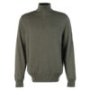 Herentrui Loyton Merino Half Zip Olive Marl | Barbour