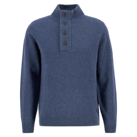 Herentrui Patch Half Zip Dark Indigo | Barbour