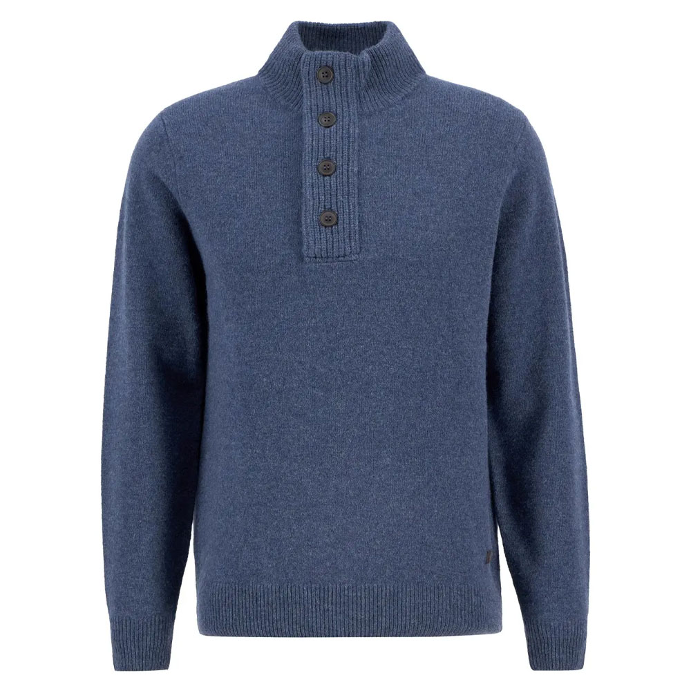 Herentrui Patch Half Zip Dark Indigo | Barbour