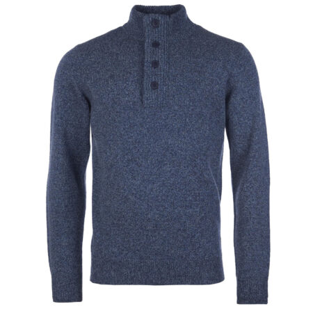 Herentrui Patch Half Zip Inky Blue | Barbour