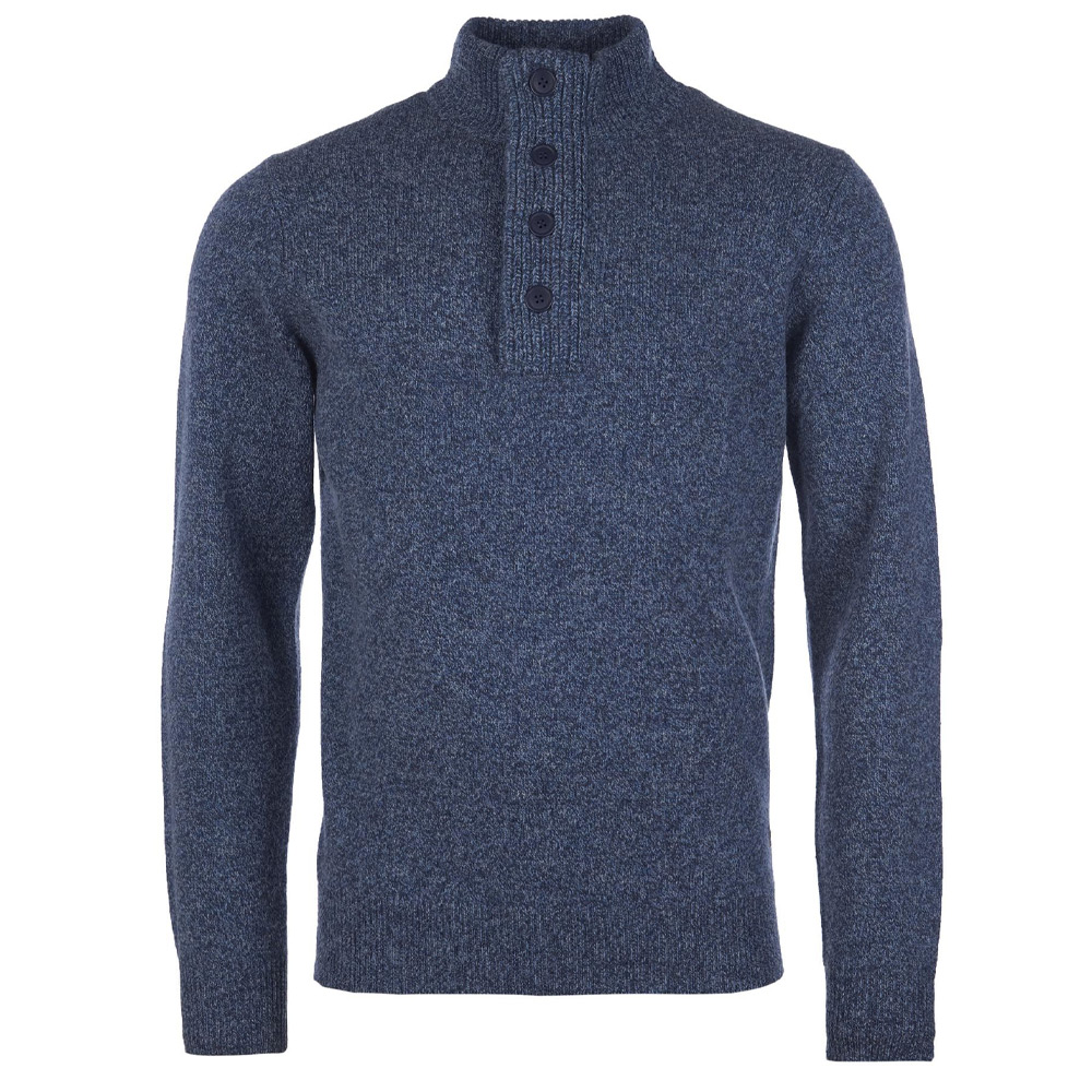 Herentrui Patch Half Zip Inky Blue | Barbour