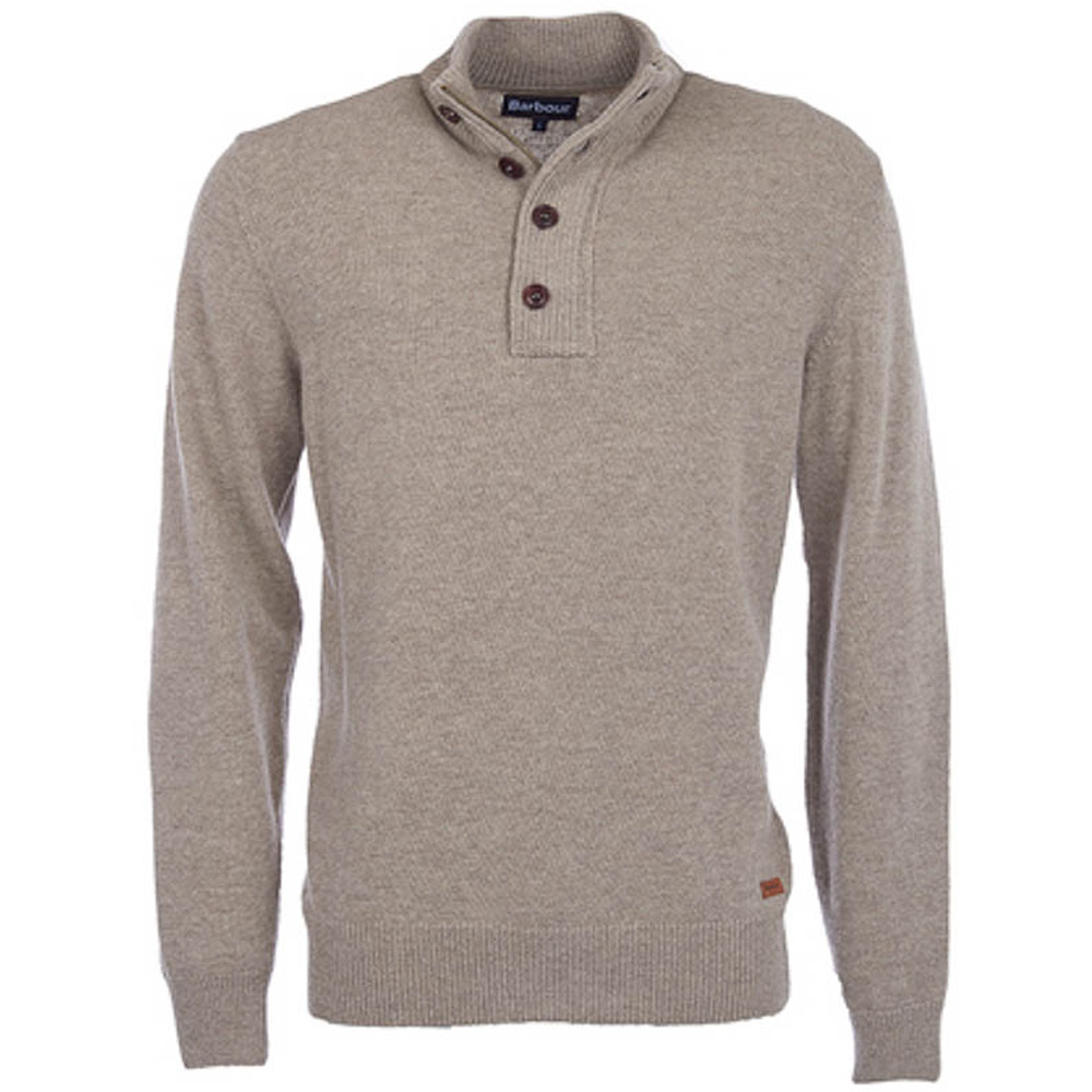 Herentrui Patch Half Zip Stone | Barbour