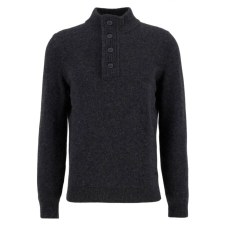 Herentrui Patch Half Zip charcoal | Barbour