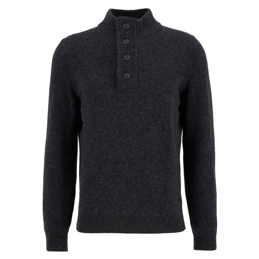 Herentrui Patch Half Zip charcoal | Barbour