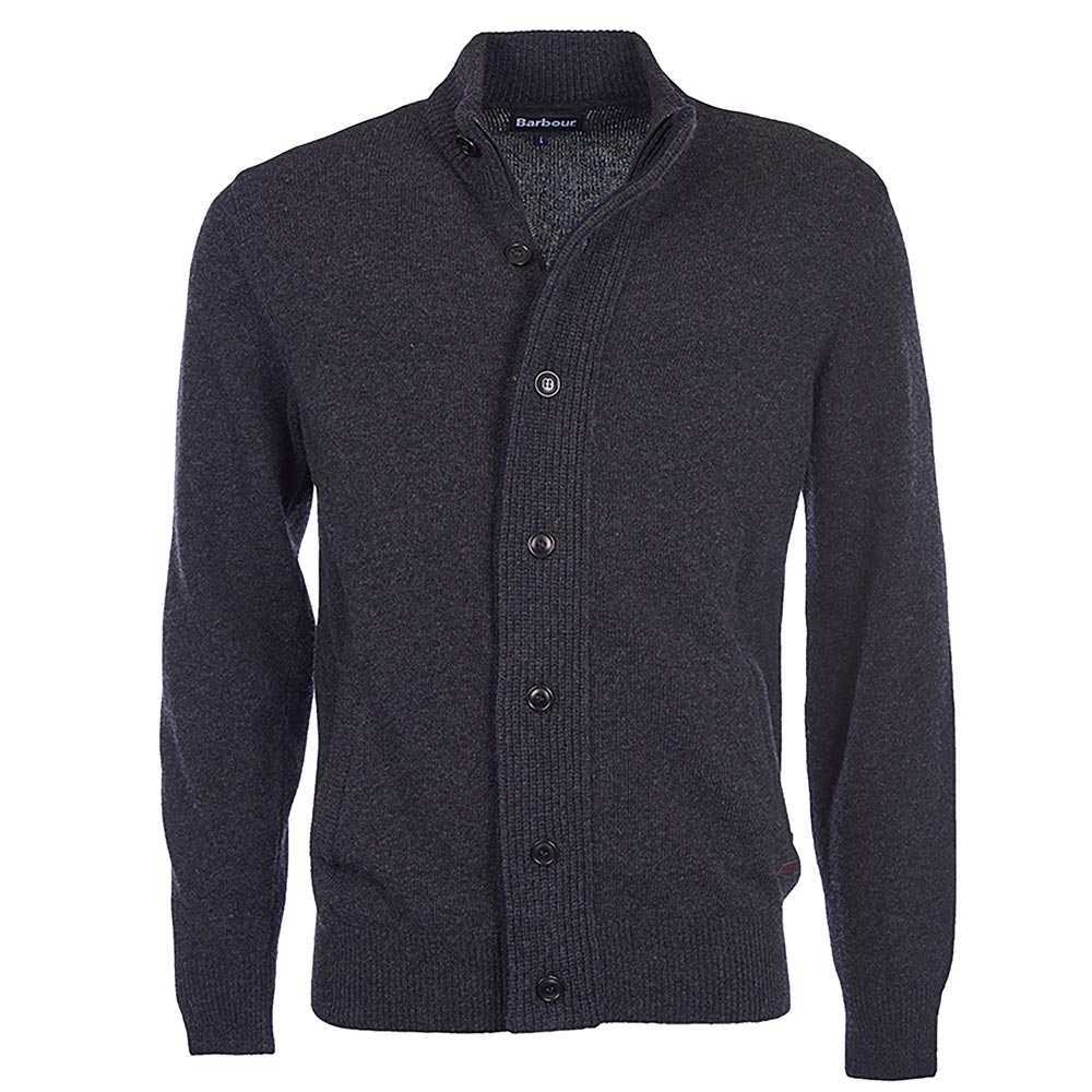 Herentrui Patch Zip Through charcoal Marl | Barbour