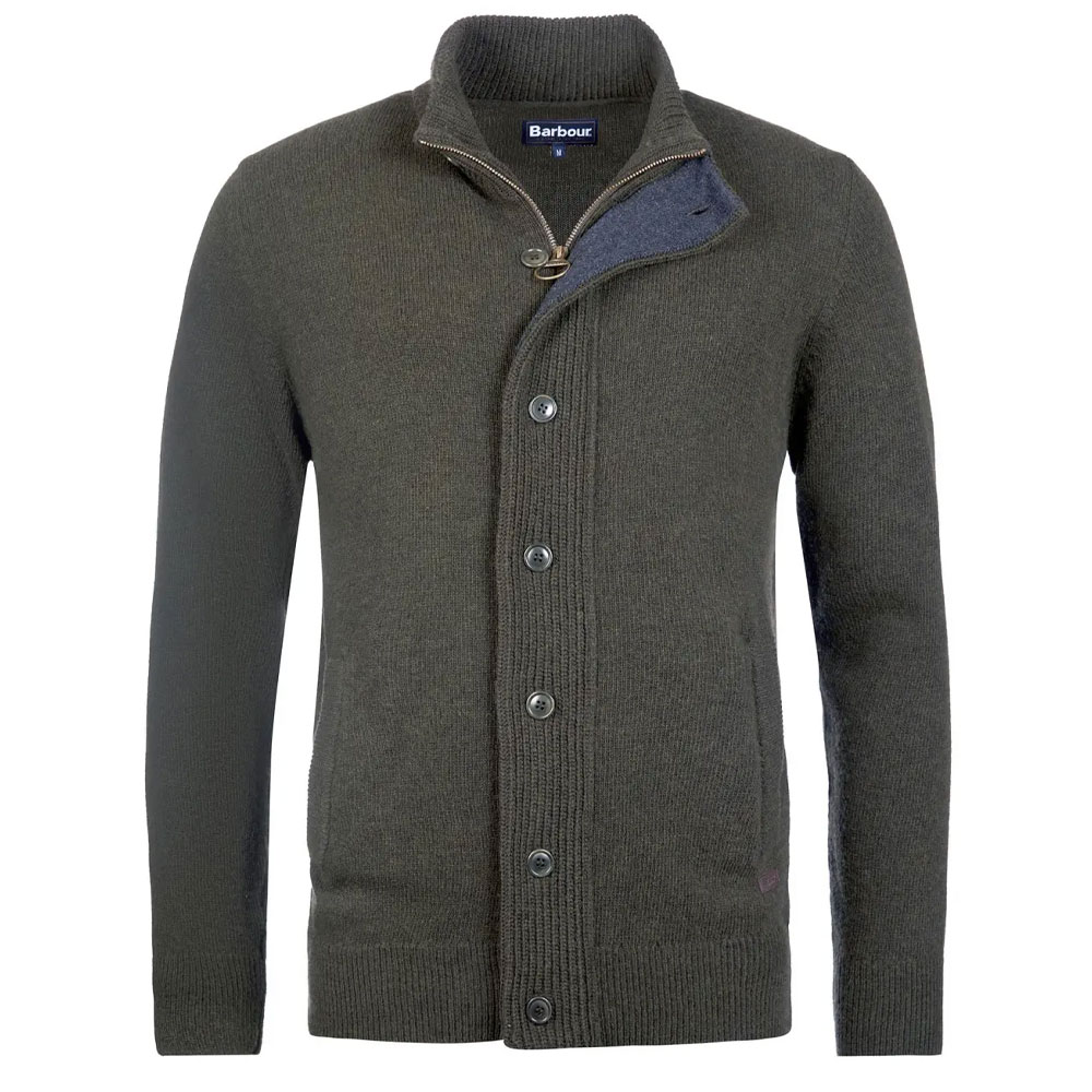 Herentrui Patch Zip Through seaweed | Barbour
