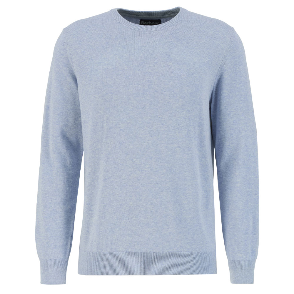 Herentrui Pima cotton crew neck Blue Haze | Barbour