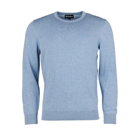 Herentrui Pima cotton crew neck Dk Chambray | Barbour