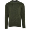 Herentrui Pima cotton crew neck Rifle Green Marl | Barbour