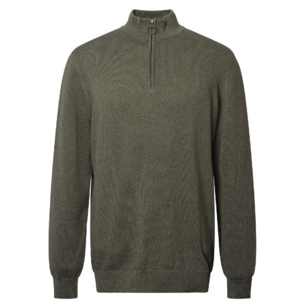 Herentrui Whitfield Half Zip Olive | Barbour