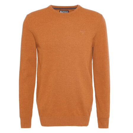 Herentrui essential lambswool crew neck Copper | Barbour