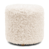 Hocker Bowery Faux Fur White | Riviera Maison