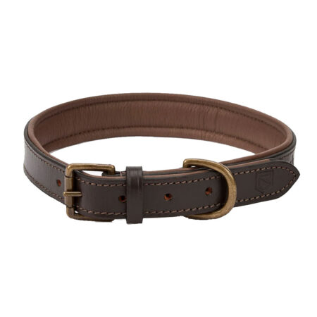 Hondenhalsband Axel Mahogany Leer | Dubarry