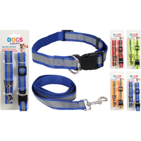 Hondenhalsband met riem 4ass | Dogs Collection