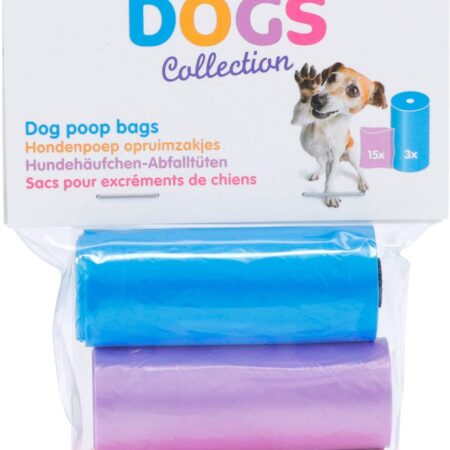Hondenpoepzakjes 3 rol a 15 stuks | Dogs Collection