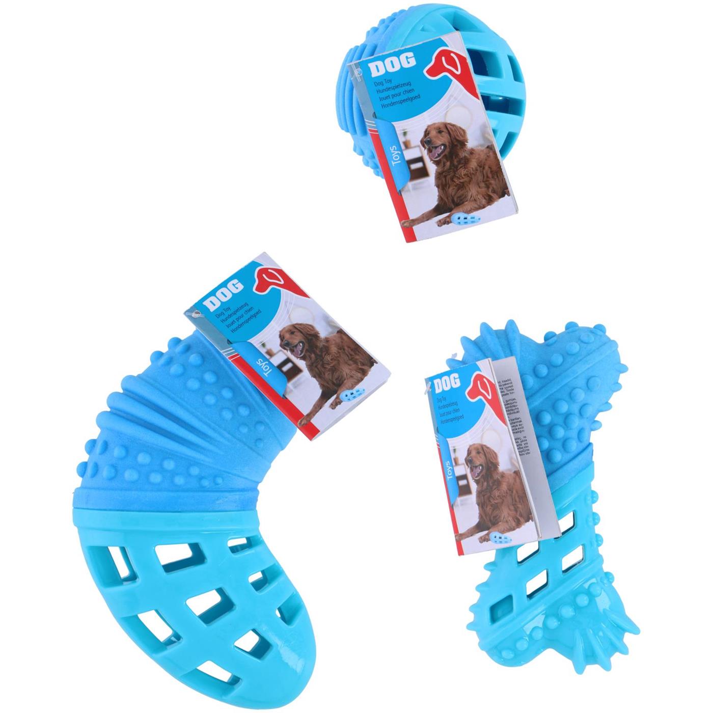 Hondenspeeltje 18x11x5cm blauw | Pet Treatment