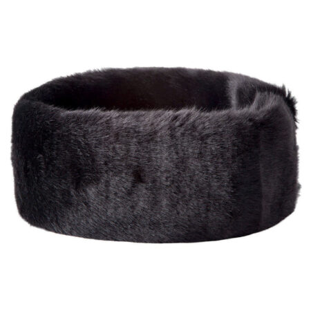 Hoofdband imitatiebont zwart | Dubarry