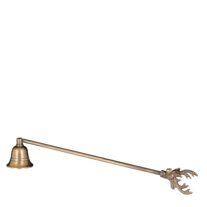 House Of Seasons Kerst Kaarsendover Hertenkop Goud 27x4cm |