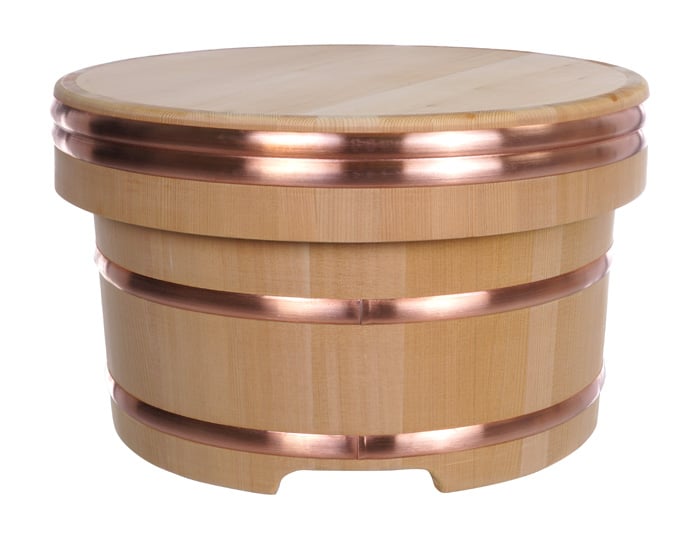 Houten Edobitsu Rijsthouder - Tokyo Ontwerp Keuken - 27 x 17cm | Tokyo Design Studio