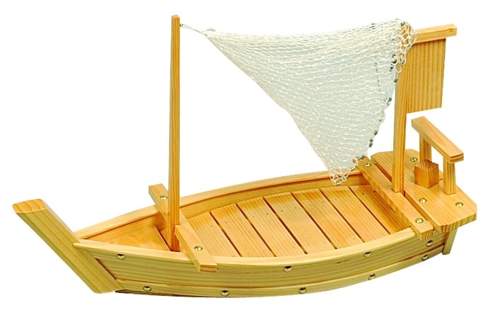 Houten Sushi Boot - Tokyo Design Kitchen - 60 x 23.5cm | Tokyo Design Studio