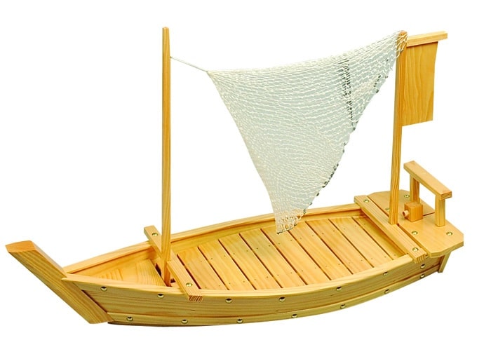 Houten Sushi Boot - Tokyo Ontwerp Keuken - 80 x 27.5cm | Tokyo Design Studio