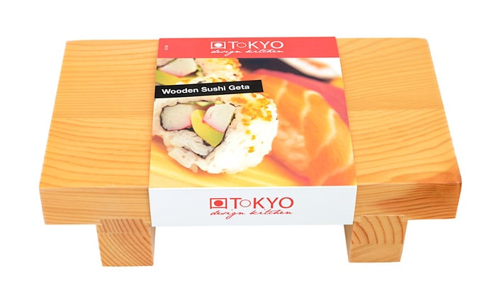 Houten Sushi Geta - Tokyo Design Kitchen - 21 x 12 x 6cm | Tokyo Design Studio