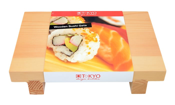 Houten Sushi Geta - Tokyo Design Kitchen - 27 x 18 x 6 cm | Tokyo Design Studio