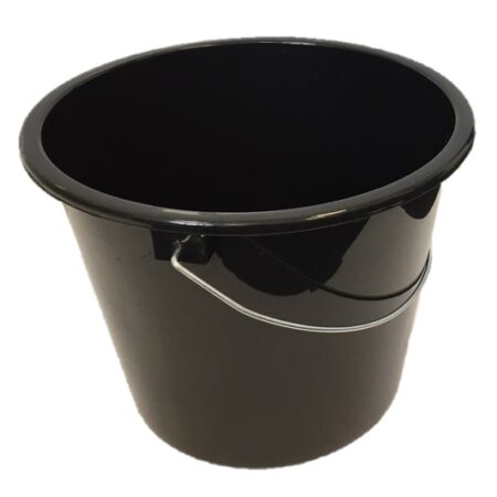 Huishoudemmer 5L zwart | Merkloos