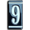 Huisnummer Zwart Wit - 9 | Baars