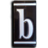 Huisnummer Zwart Wit - B | Baars
