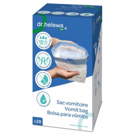 Hygiënische opvangzakken voor Braaksel | Dr Helewa | Verpakking 20 stuks | Sluitbaar | DH1040 | Dr Helewa