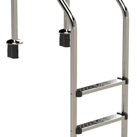 IDEAL Standaard RVS zwembadtrap 3 treden - AISI 316 | IDEAL