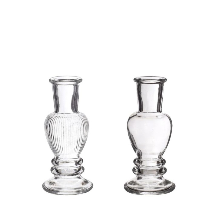 Ideas 4 Seasons kaarsen vaas Venetie 11.3x5cm helder |