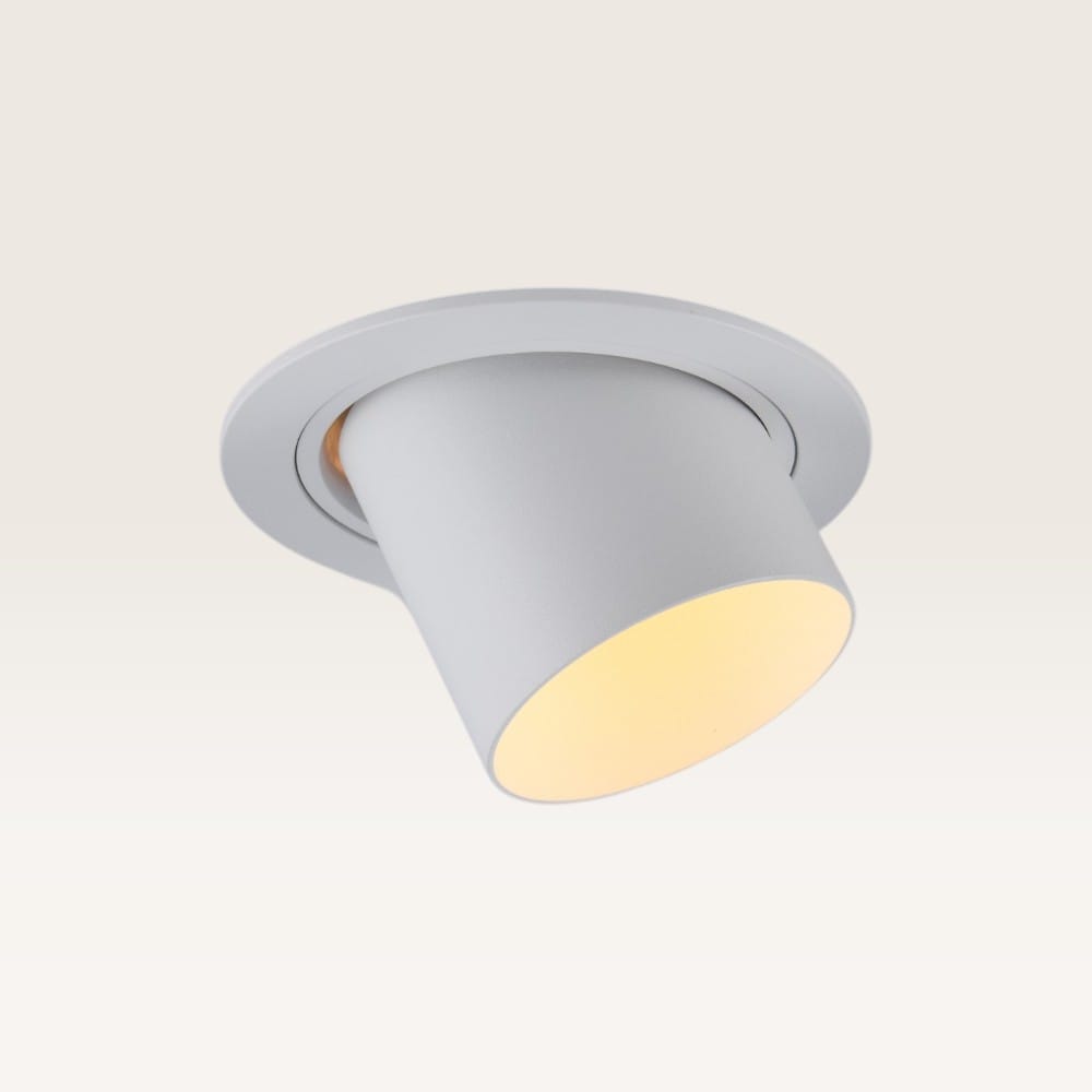 Inbouwspot Gavira bianco l - Diameter 92mm - GU10-fitting - IP20 voor binnen - Wit - Met doorlusbedrading | LUSENZ