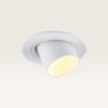 Inbouwspot Gavira bianco m - Diameter 77mm - Mini GU10 (MR11) - IP20 voor binnen - Wit - Met doorlusbedrading | LUSENZ