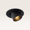 Inbouwspot Gavira nero m - Diameter 77mm - Mini GU10 (MR11) - IP20 voor binnen - Zwart - Met doorlusbedrading | LUSENZ