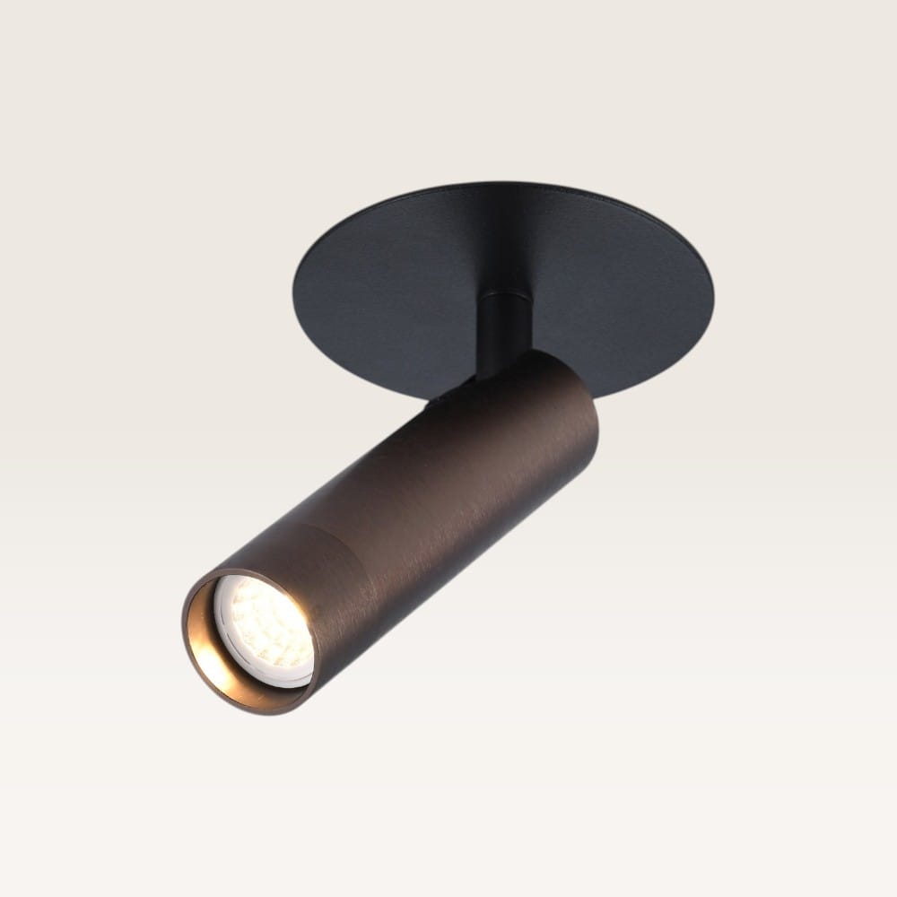 Inbouwspot Mavion bronzo - G9-fitting - Spotlight - Zwevend licht - IP20 voor binnen - Brons - Met doorlusbedrading | LUSENZ