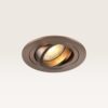 Inbouwspot Ovaro caramello - Diameter 92mm - Plat - GU10-fitting - IP20 voor binnen - Bruin - Met doorlusbedrading | LUSENZ
