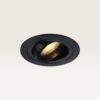 Inbouwspot Ovaro notte nera - Diameter 92mm - Plat - GU10-fitting - IP20 voor binnen - Zwart - Met doorlusbedrading | LUSENZ