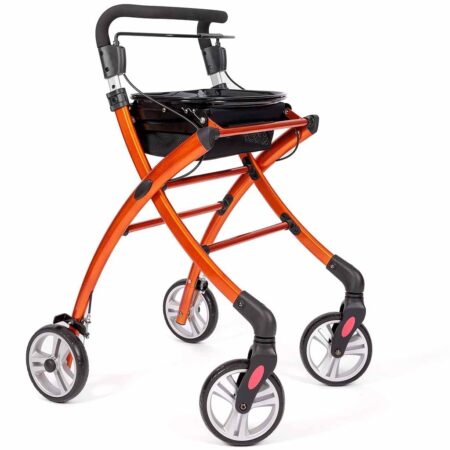 Indoor Luxe binnen Rollator 2.0 | Kies uw kleur : Oranje | WheelzAhead | WheelzAhead