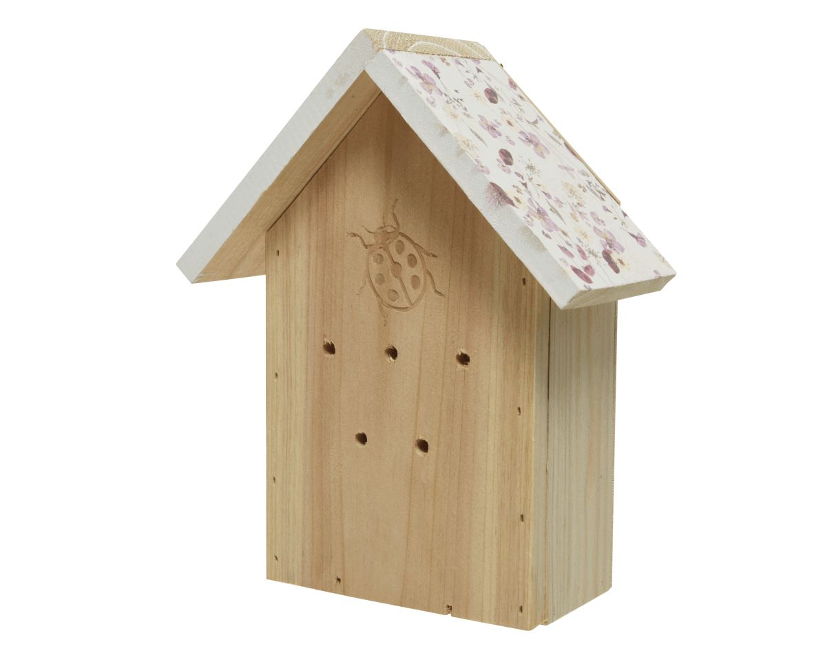 Insectenhuis grenen 21cm lieveheersbeest | Decoris