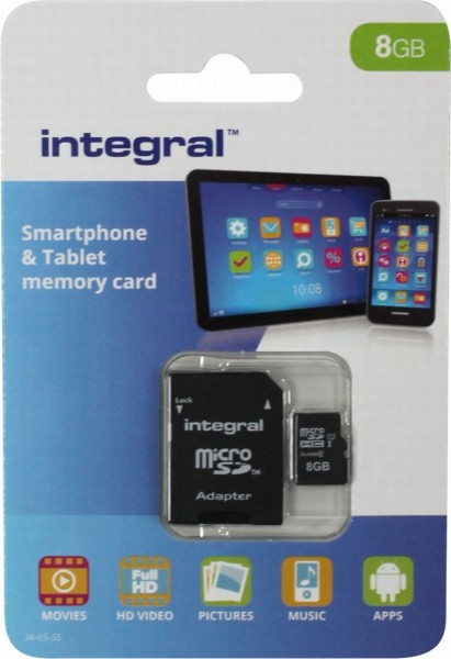 Integral micro SD-kaart 8GB | Integral