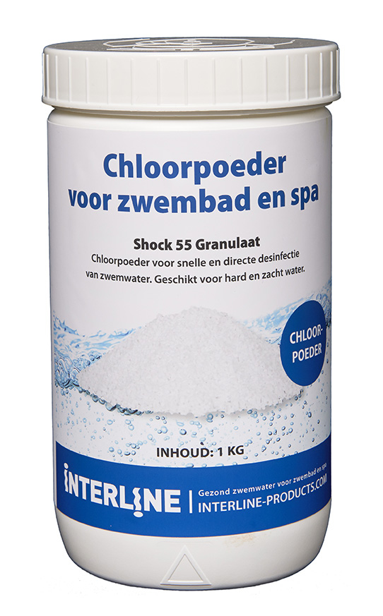 Interline chloorgranulaat 1kg shock 55 | Interline