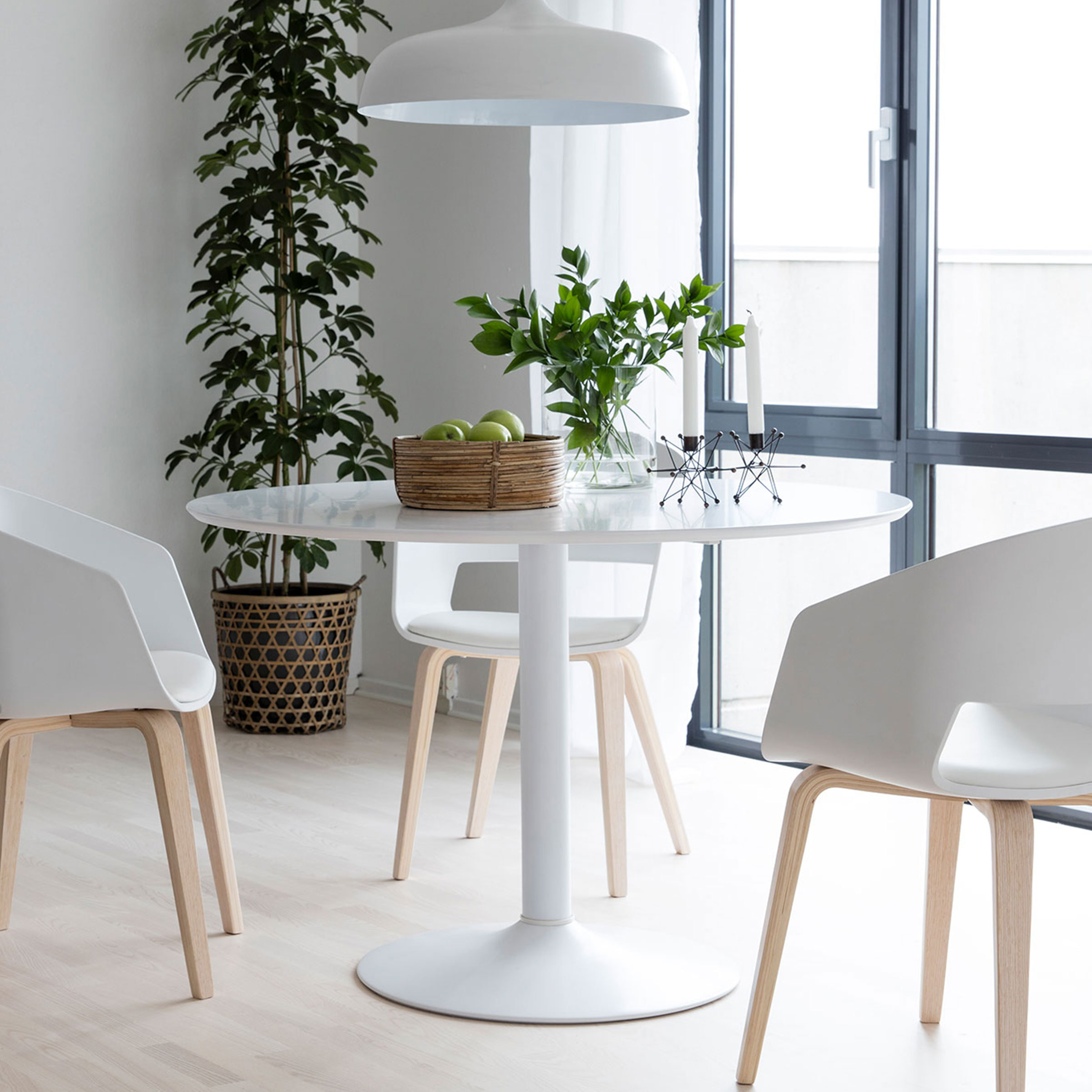 Interstil Ronde Eettafel Ibiza 110cm - Wit | Interstil