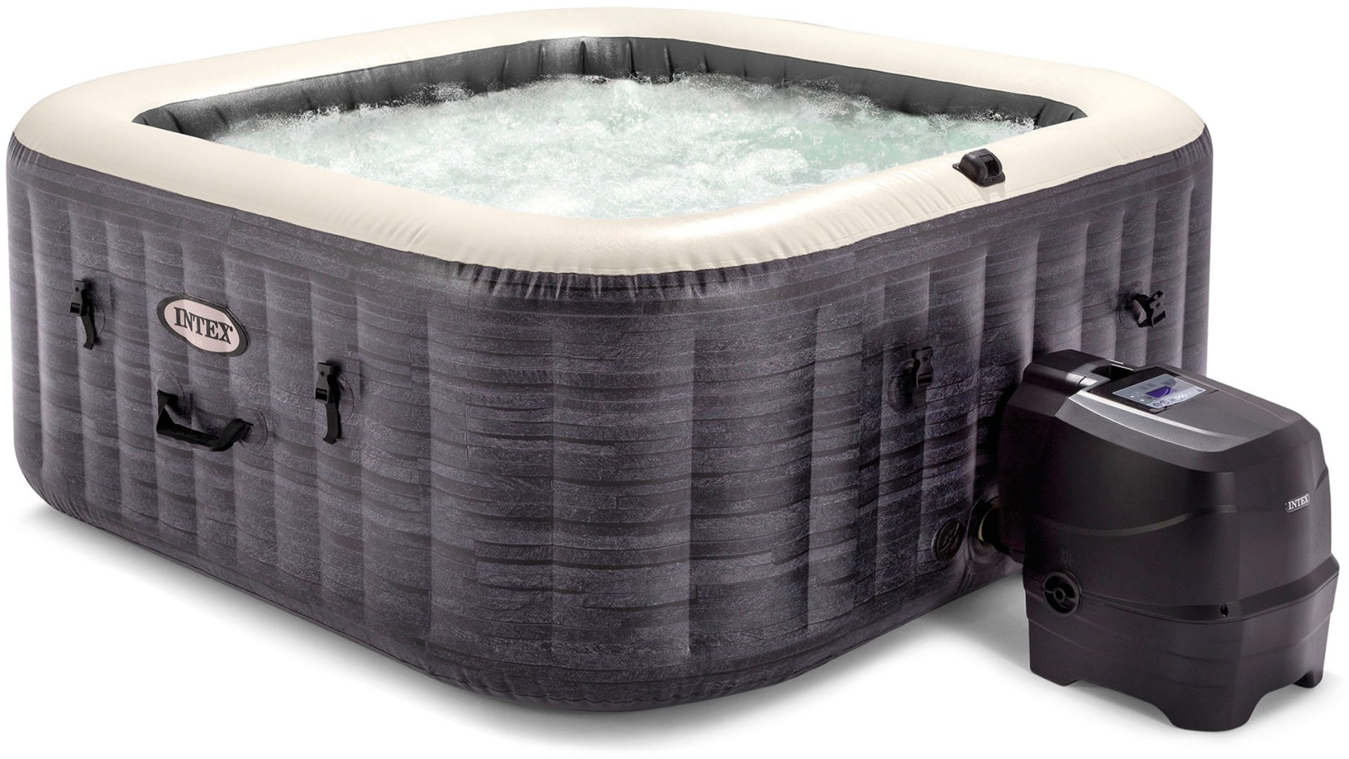 Intex Pure Spa Greystone Deluxe opblaasbare spa - 4 persoons | Intex