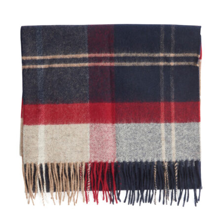 Inverness tartan scarf Cranberry tartan | Barbour