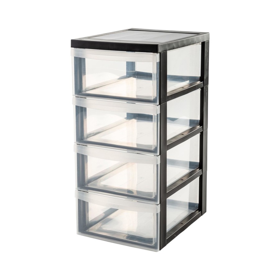 Iris ladekast 4x11l 39x29x61.6cm met wieltjes | Iris
