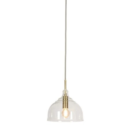 It's About Romi Hanglamp Glas Brussels Dia 20XH22Cm Transparant/Goud | it's about RoMi