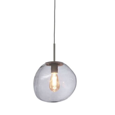 It's About Romi Hanglamp Glas/Ijzer Helsinki Kei 26XHh40Cm Lichtgrijs | it's about RoMi